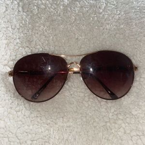 STEVE MADDEN rose gold animal print sunglasses